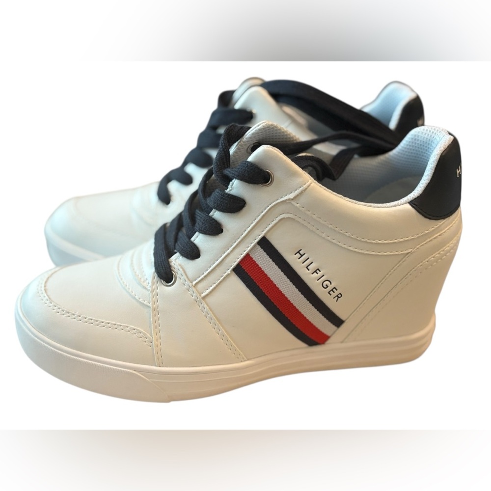 TOMMY HILFIGER | High Top Sneakers | Size 8 - Picture 13 of 16